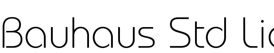 Bauhaus Std Light cкачати шрифт безкоштовно